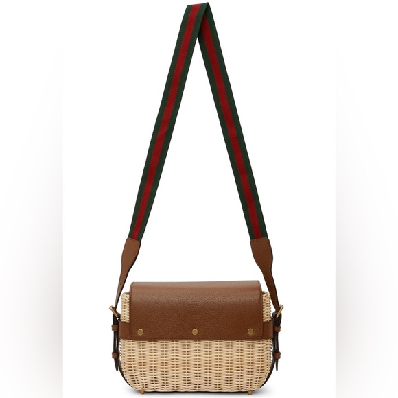 GUCCI Sherry Line Wicker Bag - Picture 2 of 14